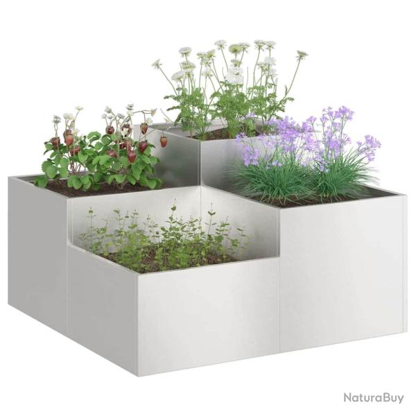 Jardini�re 100x100x48 cm en acier inoxydable