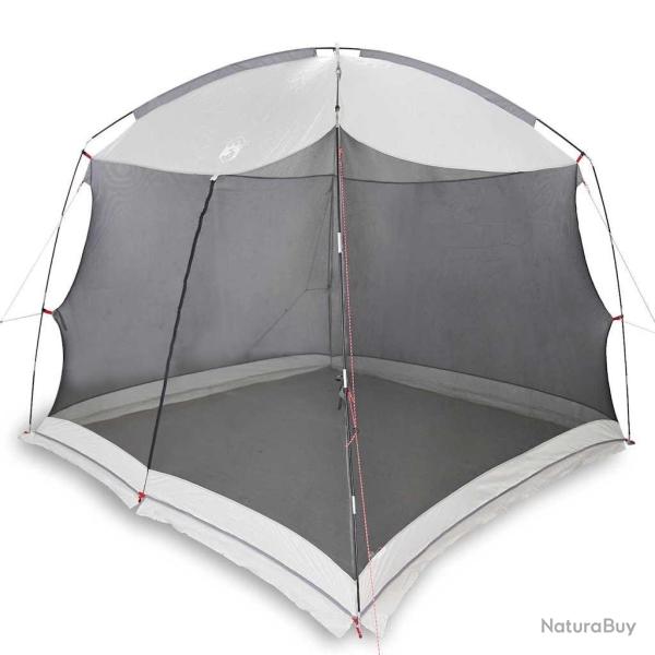 Tente de camping avec moustiquaire et porte grise pour 6 personnes, imperm�able.