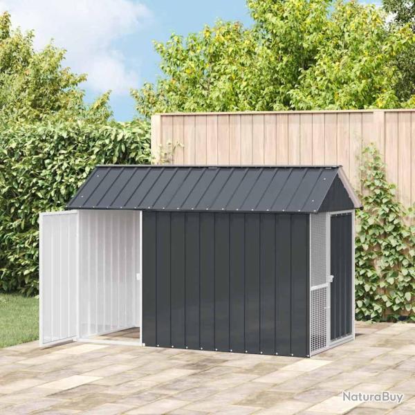 Cage  oiseaux anthracite 112x215x141 cm en acier