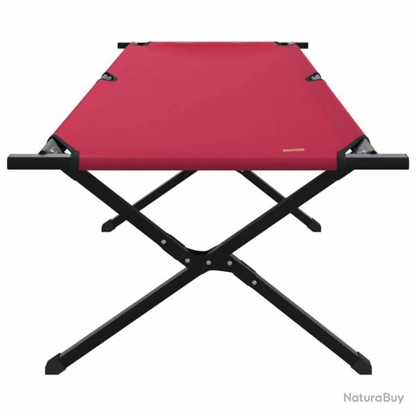 Lit de soleil pliable avec sac de transport rouge en tissu oxford 600D