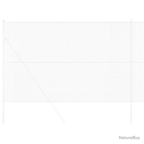 Cl�ture en fil soud�, 1,6x10 m, en acier galvanis�.