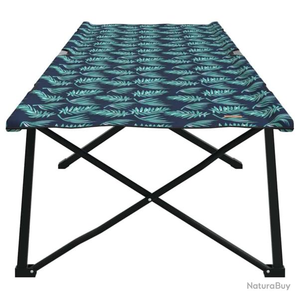 Chaise longue pliable avec sac de transport, motif feuilles en tissu Oxford 600D