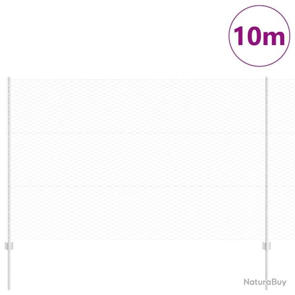 Poteaux de cl�ture 10 pcs U-Channel 150 cm Acier galvanis�