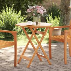 Table pliable de jardin &Oslash;70x75 cm bois d'acacia massif