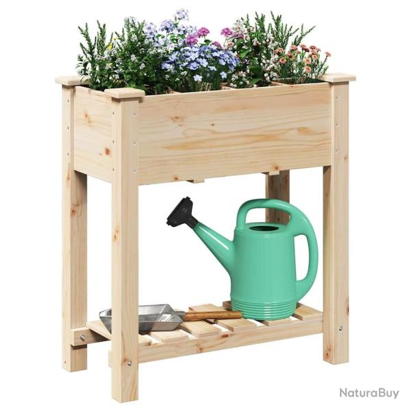 Jardini�re avec grilles 71x37x76 cm en bois massif de pin