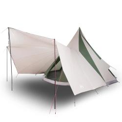 Tente familiale tipi verte pour 12 personnes, imperm&eacute;able.