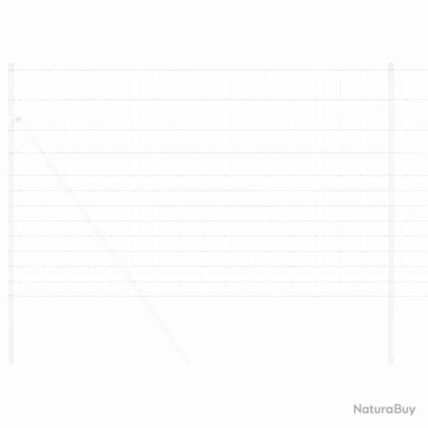 Cl�ture de terrain 1,5x25 m Acier galvanis�