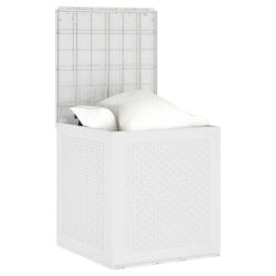 Coffre de Rangement Jardin Blanc 55x53x57 cm PP