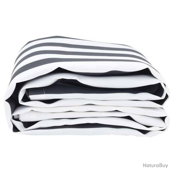 Tissu de remplacement de store anthracite et blanc 3 x 2 m
