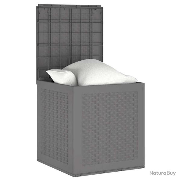 Bo�te de rangement de jardin Gris clair 55x53x57 cm PP