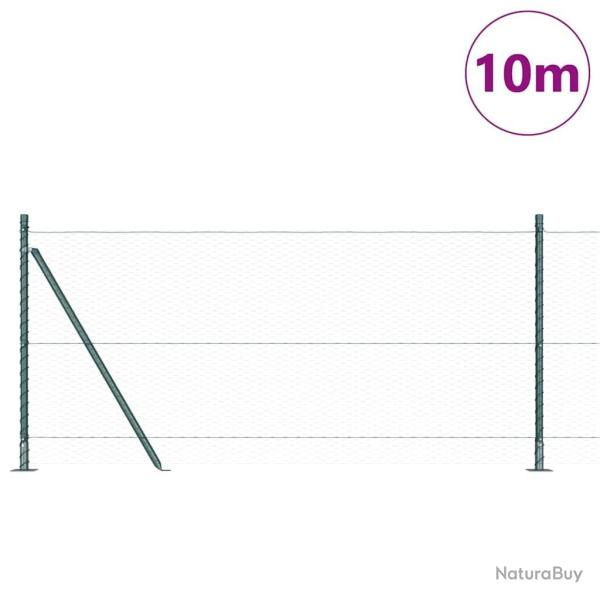 Cl�ture Hexagonale Verte 0.8x10 m en Acier