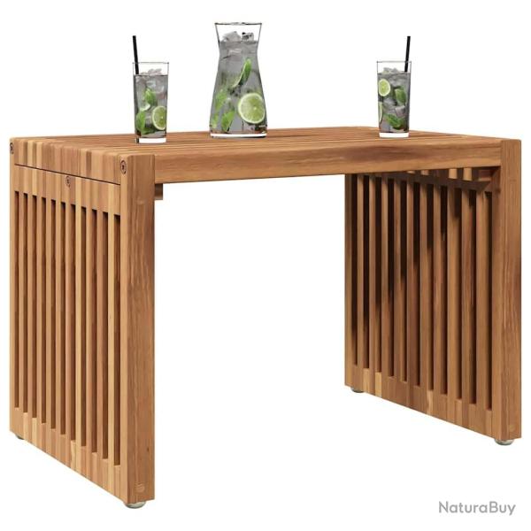 Table d'appoint de jardin 50x32.5x35 cm Bois de teck massif