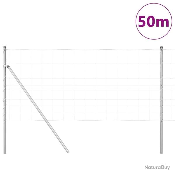 Cl�ture de champ 1x50 m en acier galvanis�
