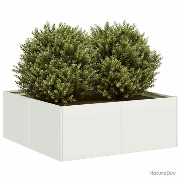 Jardini�re blanc 80x80x30 cm acier