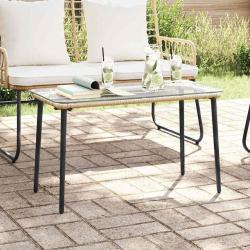 Table de Jardin Naturel 80 x 40 x 45 cm polyrotin
