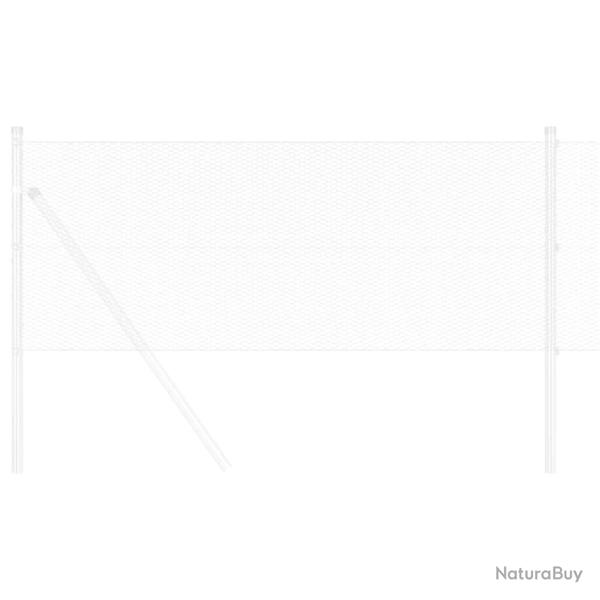 Cl�ture Hexagonale Grise Argent 0.5 x 10 m Acier galvanis�