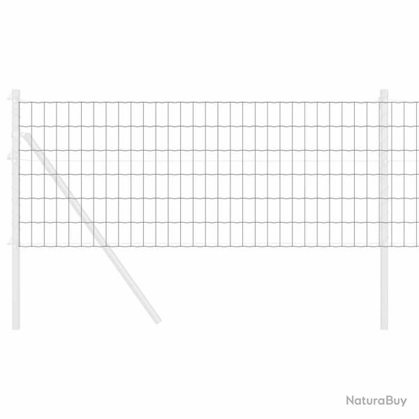 Cl�ture Euro Gris 0,8 x 25 m Fer rev�tu de PVC