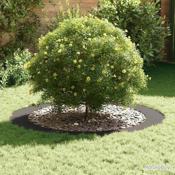 Grand pot en m�tal Noir M�tal Grand Incrustations d�coratives