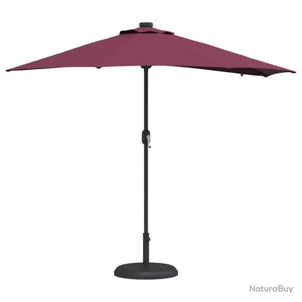 Parasol de jardin Rouge bordeaux 294 x 150 x 223 cm tissu