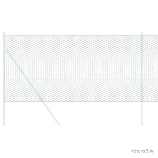 Cl�ture Hexagonale Grise Vert 1.2 x 50 m Acier