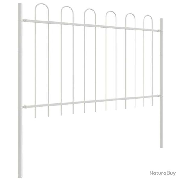Cl�ture de jardin en forme de d�me blanc, 1,7x0,8 m en acier