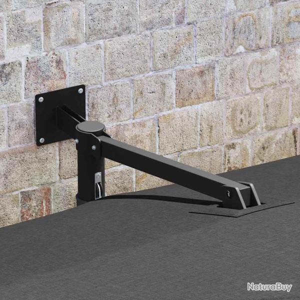 Parasol de jardin mural anthracite 247 cm