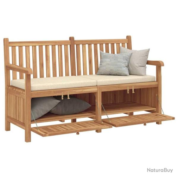 Banc de Rangement de Jardin Marron 150 x 60 x 90 cm