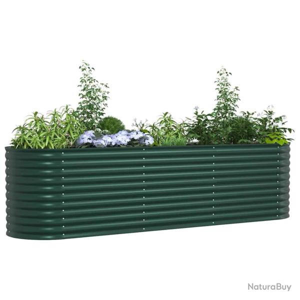 Jardin sur�lev� vert 320x80x81 cm en acier galvanis�