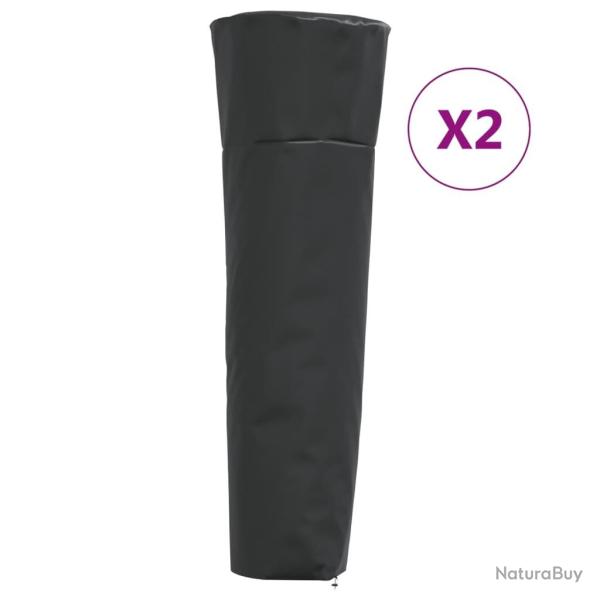 Housses de chauffage 2 pcs forme de pyramide tissu oxford 420D