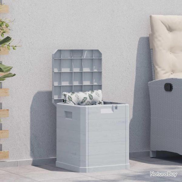Bo�te de rangement de jardin 90 L Gris clair