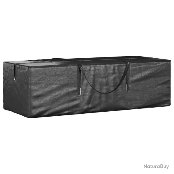 Sac de rangement pour sapin de No�l noir 135x40x55 cm PE
