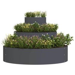 Pot de fleurs en m&eacute;tal Acier/anthracite Acier Grand Durable