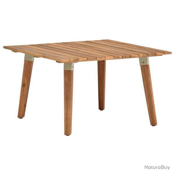 Table basse de jardin 60x60x36 cm Bois solide d'acacia