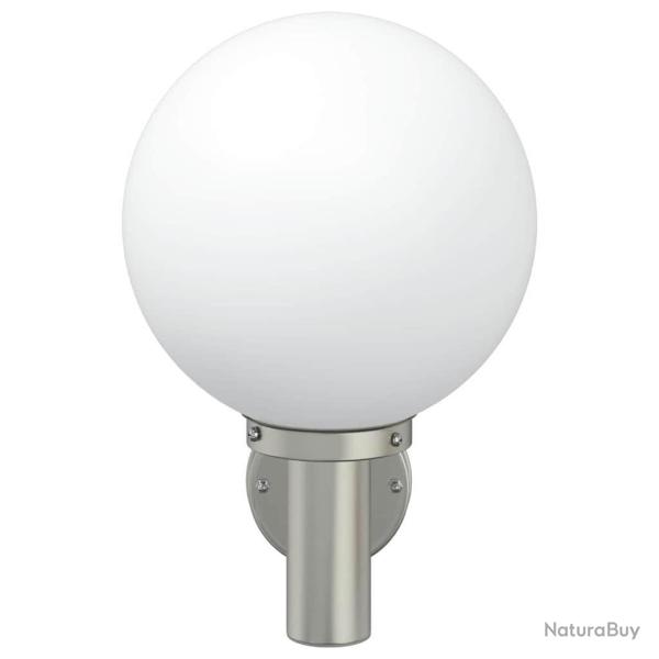 Appliques murales ext�rieures 2 pcs Argent en acier inoxydable IP44