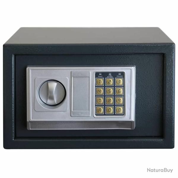 Coffre-fort �lectronique Gris fonc� 31x20x20 cm Acier
