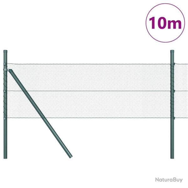 Cl�ture hexagonale verte 0,4x10 m en acier
