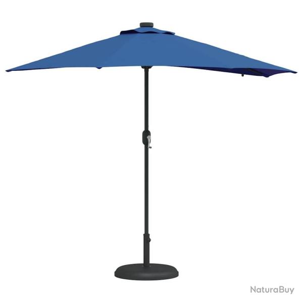 Parasol de jardin Bleu 294 x 150 x 223 cm tissu
