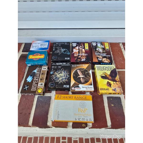54 cartouches calibre 20 spcial bcasse