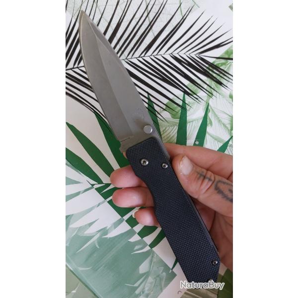 Rare et �norme Couteau BUCK STRIDER 880 Acier ATS-34 BOS USA Trempe Cryog�nique