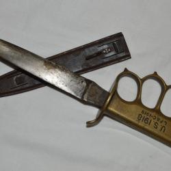 RARE POIGNARD DE TRANCHEE AMERICAIN US.Mle 1918-TRENCH KNIFE 1918-FABRICATION LANDERS FRARY & CLARK