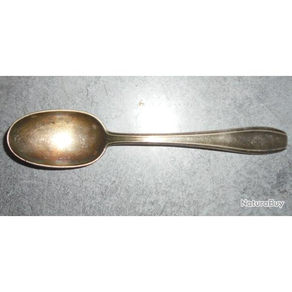 ANCIEN COUVERT Petite CUILLERE 17cm M�TAL ARGENT� SFAM , MONOGRAMME - 45gr