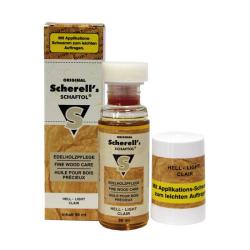 Huile pour bois pr&eacute;cieux Scherell's Schaftol 50ML Bois claire