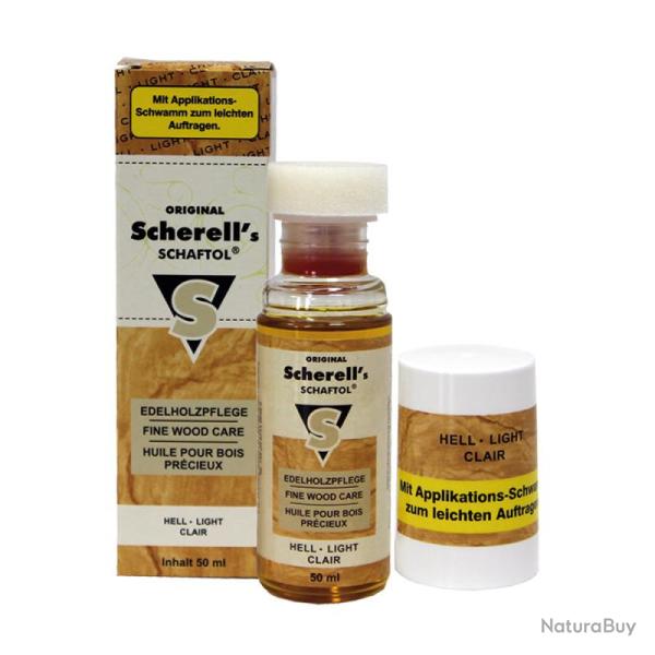 Huile pour bois pr&eacute;cieux Scherell's Schaftol 50ML Bois claire