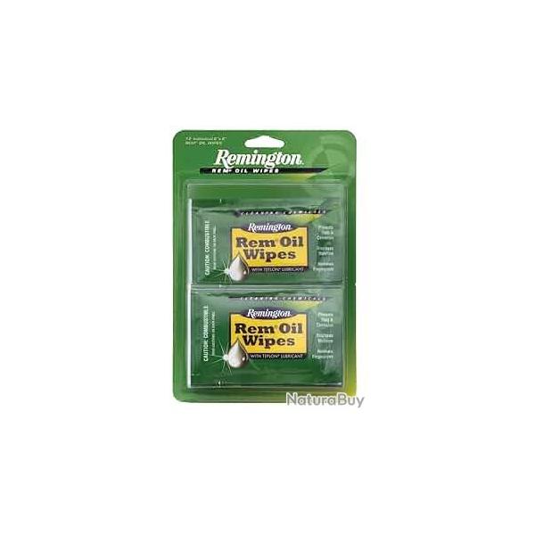 lot de 12 Lingettes nettoyantes lubrifiantes Remington