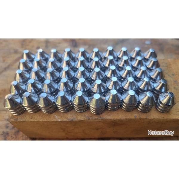 50 balles ogives REAL .577 pour calibre 58 plombs pur