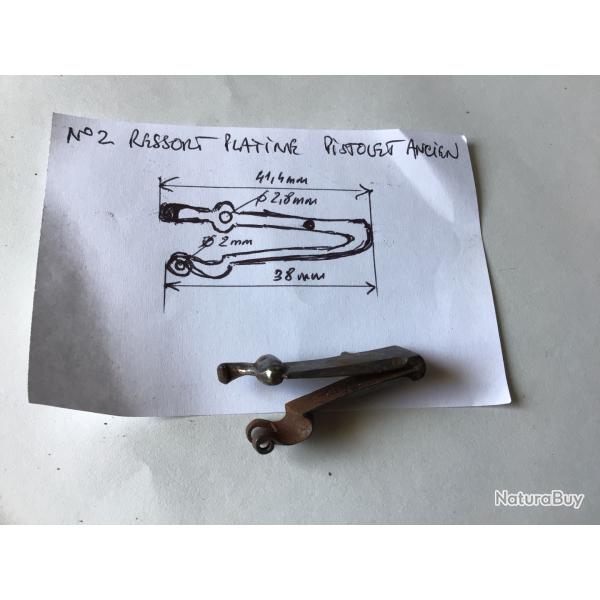 VENDU PAR LE-CUIRASSIER  N2 RESSORT DE PLATINE ( BASSINET ) POUR PISTOLET  SILEX