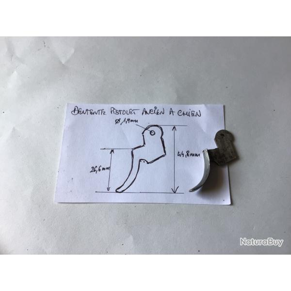VENDU PAR LE-CUIRASSIER DETENTE POUR PISTOLET  SILEX OU PERCUSSION
