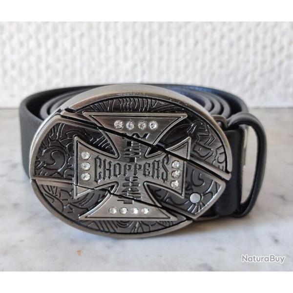 Ceinture et boucle Choppers WestCoast couteau ceinture Biker country western Rockabilly -