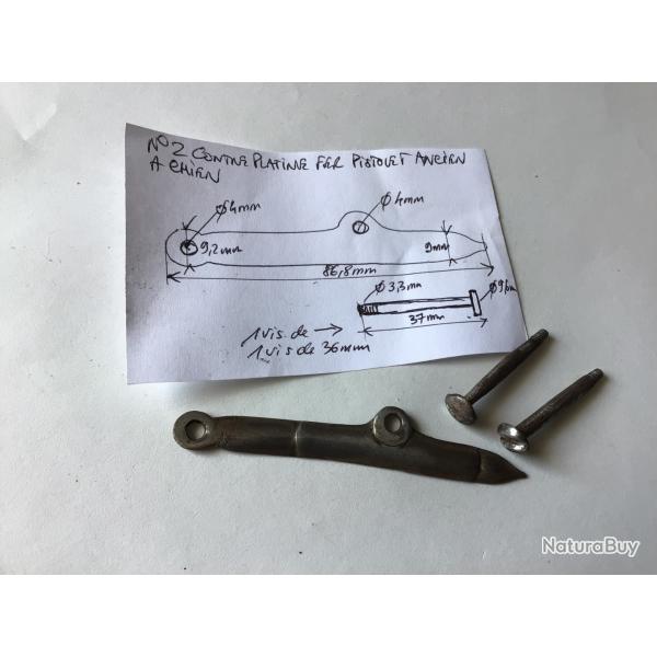 VENDU PAR LE-CUIRASSIER N2 CONTRE PLATINE AVEC VIS DE PISTOLET ANCIEN