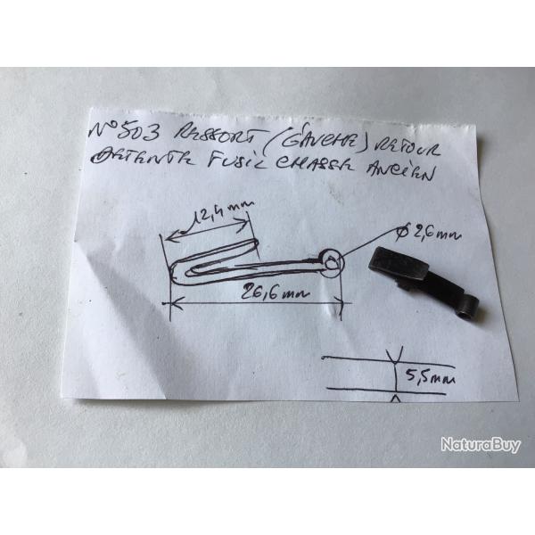 VENDU PAR LE-CUIRASSIER N503 RESSORT GAUCHE RETOUR DETENTE PLATINE FUSIL CHASSE ANCIEN  CHIENS